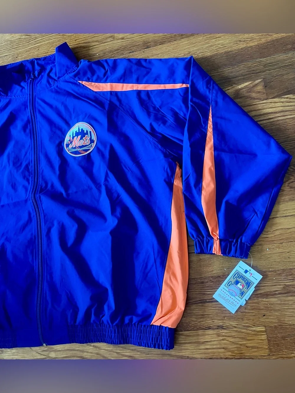 Mitchell And Ness New York Mets Jacket Blue BLM Men’s Size 4XL